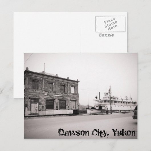De Stad van Dawson, Yukon Briefkaart (Voorkant / Achterkant)