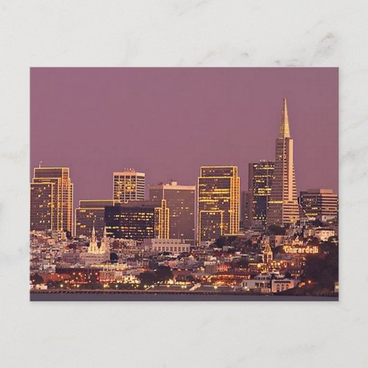 De stad van de baai briefkaart (Voorkant)