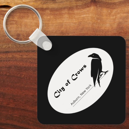 De stad van de kraaien Logo Sleutelhanger (Voorkant)