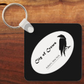 De stad van de kraaien Logo Sleutelhanger (Voorkant)