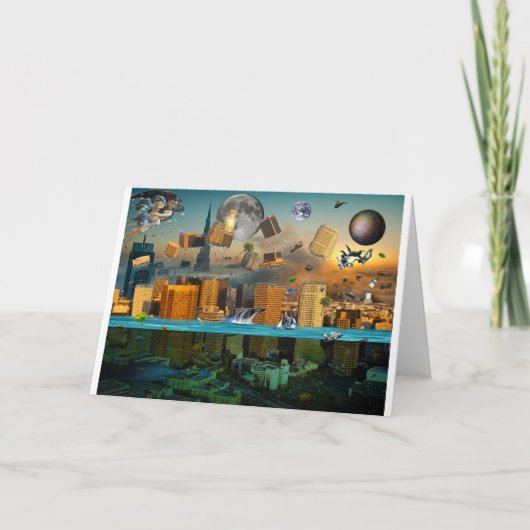 De Stad van de Verwarring van de ernst onder Kaart (Voorkant)