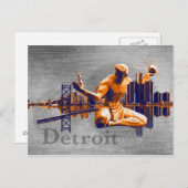 De Stad van Detroit Briefkaart (Voorkant / Achterkant)