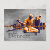 De Stad van Detroit Briefkaart (Voorkant)
