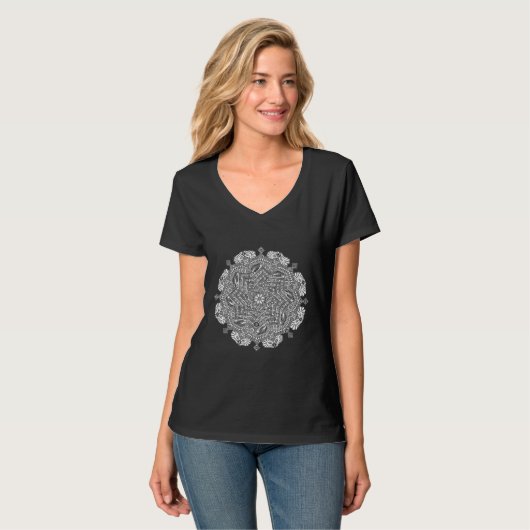 "De Stad Van Dromen" (omgekeerd) T-shirt (Voorkant volledig)