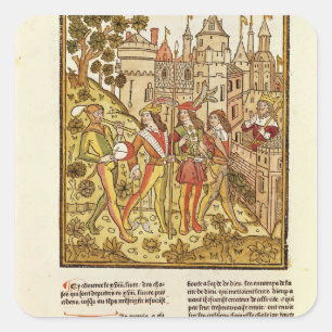 De stad van God en de stad van deze eeuw Vierkante Sticker