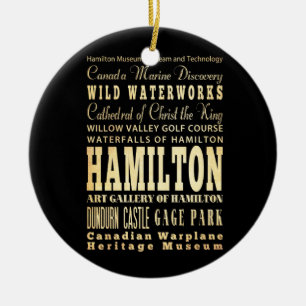 De Stad van Hamilton van het Art. van de Keramisch Ornament