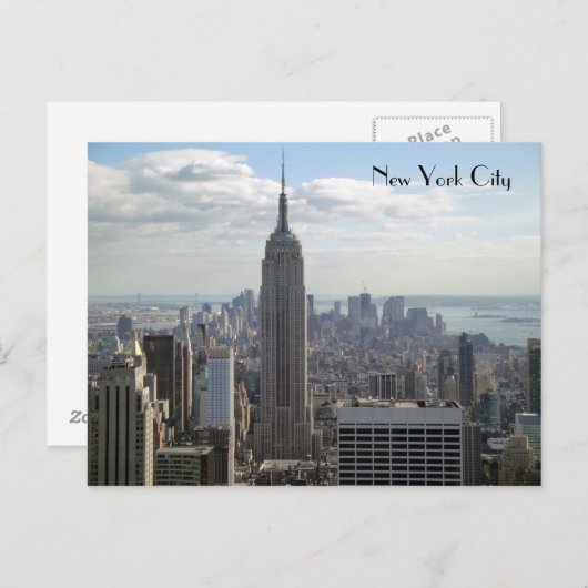 De Stad van New York Briefkaart (Voorkant / Achterkant)
