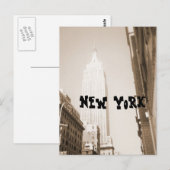 De Stad van New York Briefkaart (Voorkant / Achterkant)