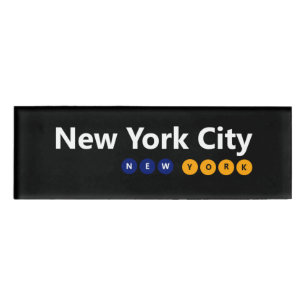 De Stad van New York, het Naamplaatje van New York Naambadge