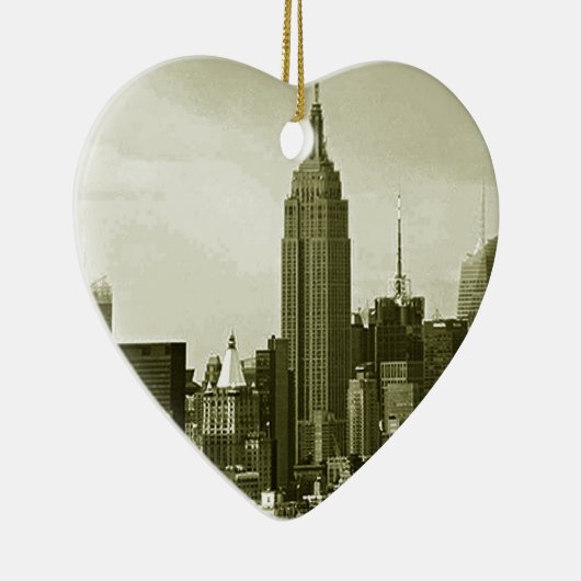 De Stad van New York Keramisch Ornament (Rechts)