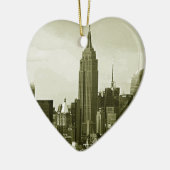 De Stad van New York Keramisch Ornament (Links)