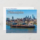 De stad van Philadelphia Briefkaart (Voorkant / Achterkant)