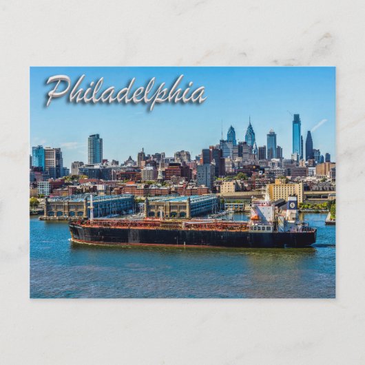 De stad van Philadelphia Briefkaart (Voorkant)
