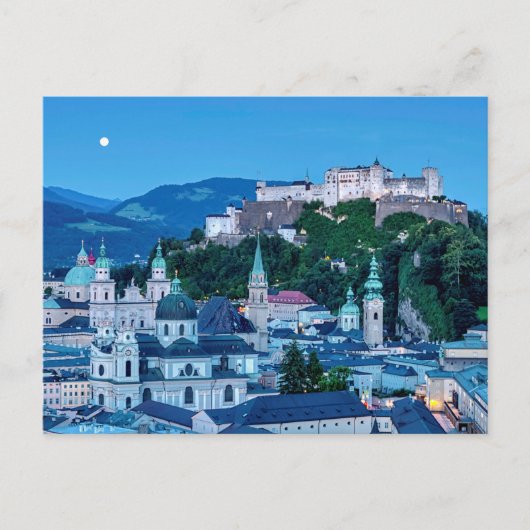 De stad van Salzburg, Oostenrijk Briefkaart (Voorkant)