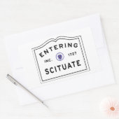 De stad van Scituate Ma betreden Rechthoekige Sticker (Envelop)