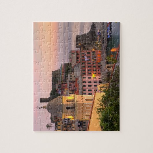 De stad Vernazza in de avond, Cinque Legpuzzel (Verticaal)