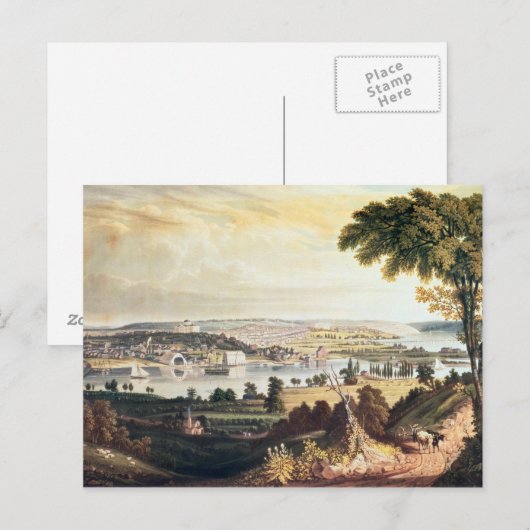 De stad Washington van buiten de marine Briefkaart (Voorkant / Achterkant)