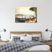 De stad Washington van buiten de marine Canvas Afdruk (Insitu (Slaapkamer))