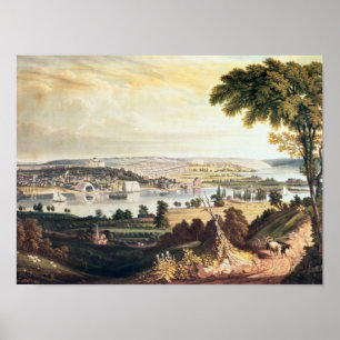 De stad Washington van buiten de marine Poster