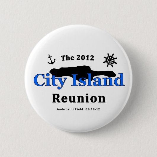De stadseilanden van 2012 ronde button 5,7 cm (Voorkant)
