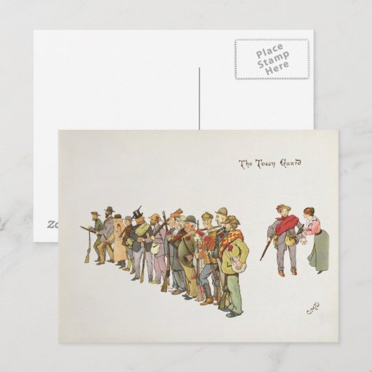 De Stadsgarde van de Leaguer van Ladysmith Briefkaart (Voorkant / Achterkant)