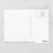 De stadshorizon van Dublin, Brug O'Connell Briefkaart (Achterkant)