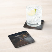 De stadslichten van Jazan en zijn buitenwijken Bier Onderzetter (Rechterzijde)