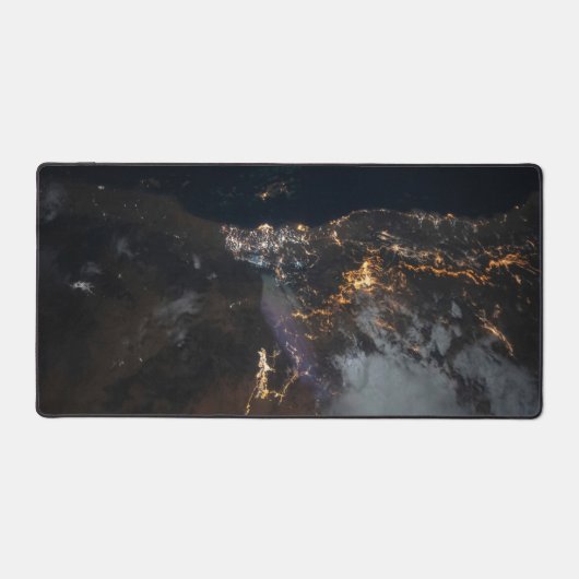 De stadslichten van Jazan en zijn buitenwijken Bureaumat (Voorkant)