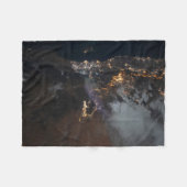 De stadslichten van Jazan en zijn buitenwijken Fleece Deken (Voorkant (Horizontaal))