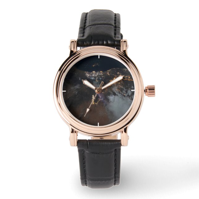 De stadslichten van Jazan en zijn buitenwijken Horloge (Voorkant)