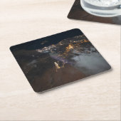 De stadslichten van Jazan en zijn buitenwijken Kartonnen Onderzetters (Schuin)