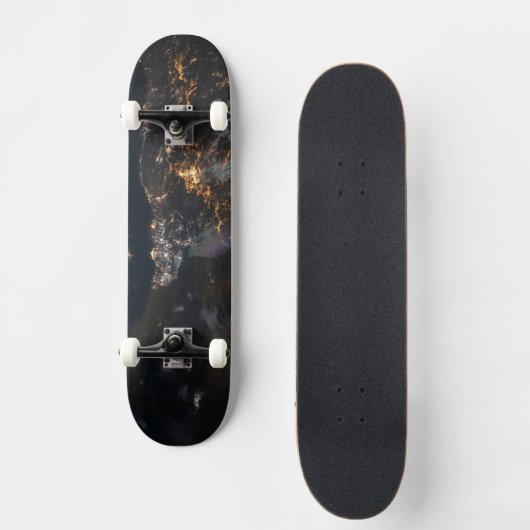 De stadslichten van Jazan en zijn buitenwijken Persoonlijk Skateboard (Voorkant)