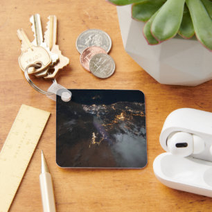 De stadslichten van Jazan en zijn buitenwijken Sleutelhanger