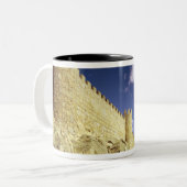 De stadsmuren tweekleurige koffiemok (Voorkant links)