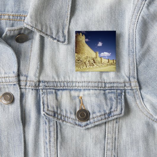 De stadsmuren vierkante button 5,1 cm (In situ)