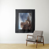 De stadsmuur van Haarlem in de winter Wandkleed (In situ)