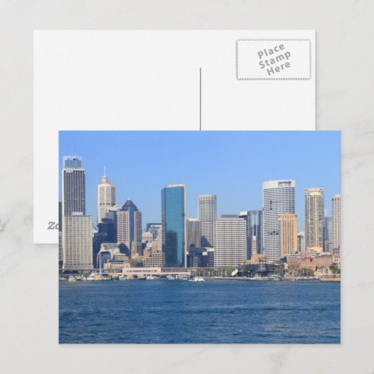 De stadspanorama van Sydney Briefkaart (Voorkant / Achterkant)