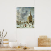 De stadsplaat van Hoorn Poster (Keuken)