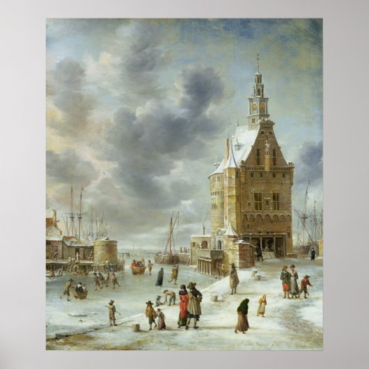De stadsplaat van Hoorn Poster (Voorkant)