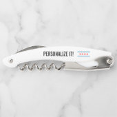 De stadsvlag van Chicago, gepersonaliseerd Kurkentrekker (Achterkant)