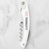 De stadsvlag van Chicago, gepersonaliseerd Kurkentrekker (Voorkant)