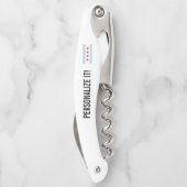 De stadsvlag van Chicago, gepersonaliseerd Kurkentrekker (Achterkant)