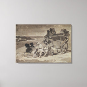 De Stagecoach Canvas Afdruk