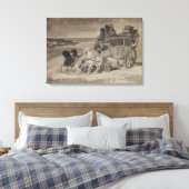 De Stagecoach Canvas Afdruk (Insitu (Slaapkamer))