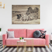 De Stagecoach Canvas Afdruk (Insitu (Woonkamer))