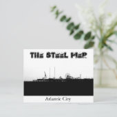 De stalen pier briefkaart (Staand voorkant)