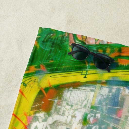 De Stalker - Neon Ballet Chaos Strandlaken (In situ)