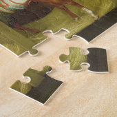 De stallen en twee beroemde rijpaarden legpuzzel (Zijkant)