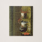 De stallen en twee beroemde rijpaarden legpuzzel (Verticaal)