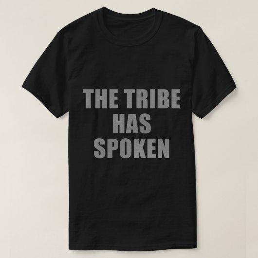 De stam heeft gesproken (zilver) t-shirt (Design voorkant)